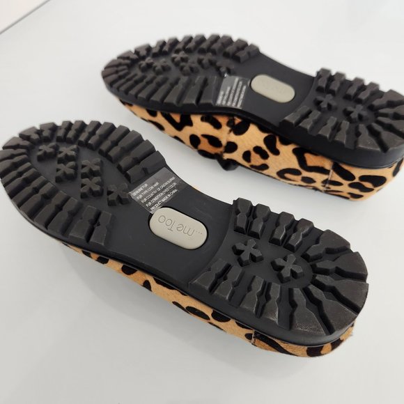 ***BRAND NEW*** "ME TOO" AUTHENTIC Leopard  Fur Loafers - Size 6M - Picture 7 of 8